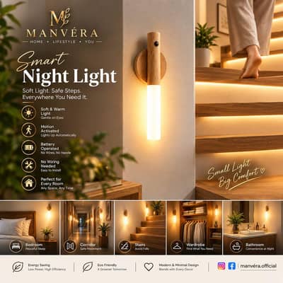 MANVÉRA smart motion sensor night light