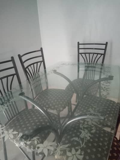 Dining table and chairs