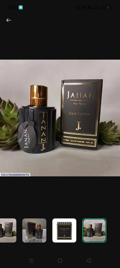 Janan gold edition perfume for men 100ml color black