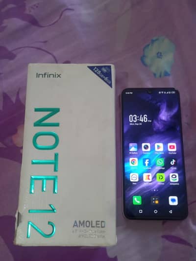 Infinix Note 12 6/128 lush condition 10/10