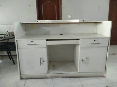White Office Reception Table / Counter
