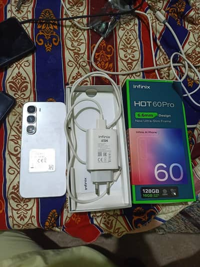Infinix Hot 60 pro 8/128 with box urgent sale