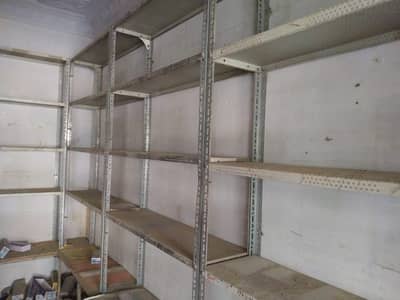 Shop racks Counter and shelves