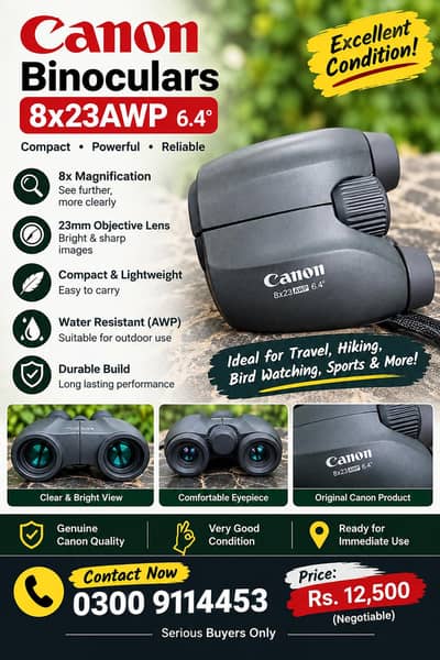 Cannon 8x23 AWP Binoculars