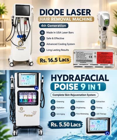 Laser and Hydra facial Automotic Machines