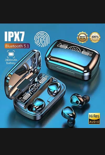 M10 TWS Earbuds 2800mAh Power Bank - Free Delivery