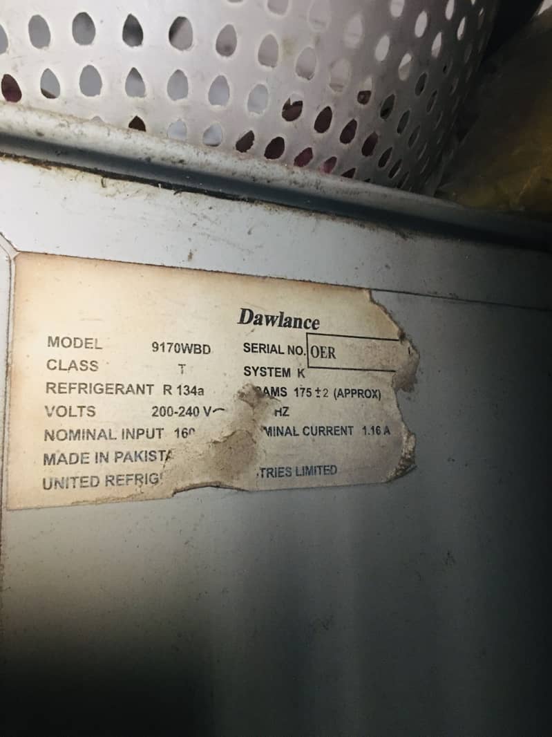 Dawlance Fridge (Model: 9170) 5