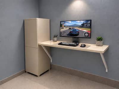Modern Wall Mounted Computer / Gaming Table – Made to Order