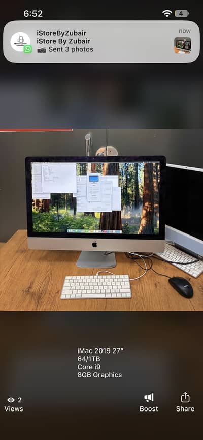 Apple iMac 2019 27 inch 64/1TB SSD 8GB GPU Core i9