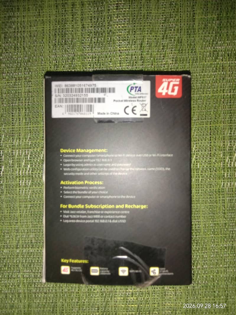 jazz device 4G 2
