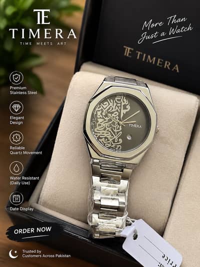 TIMERA ROYAL ARABIC Dial Swiss made two tone luxury watch-Gold and sil