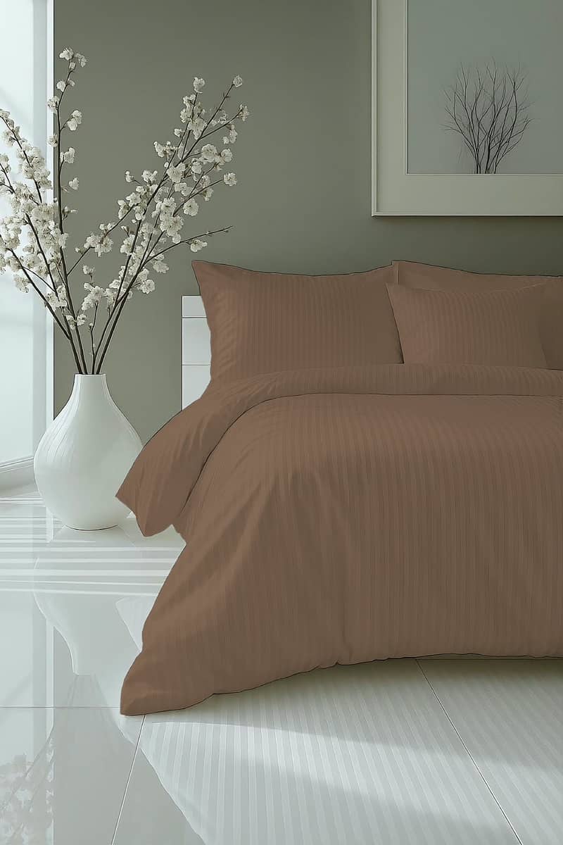 Bedsheet|Satin Stripes Bedsheet | Bed Sheet|Double Bedsheet| 12
