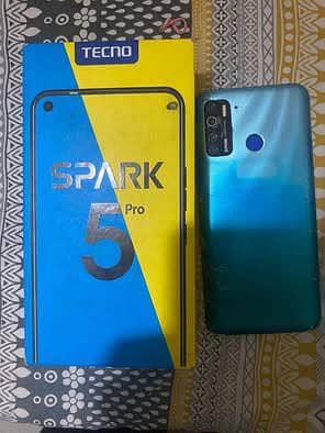 Tecno Spark 5 Pro 4GB/64GB For Sale with Original Box