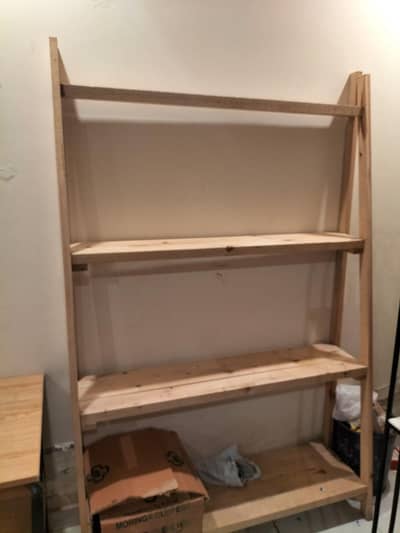 Handmade shelves wooden