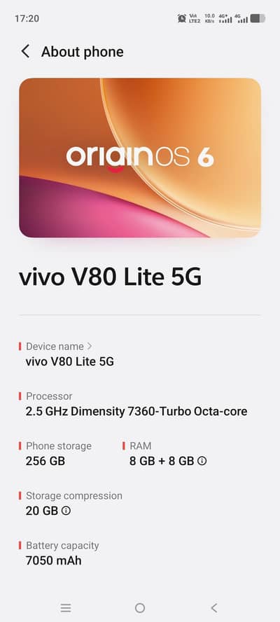 Vivo V80 Lite 5G