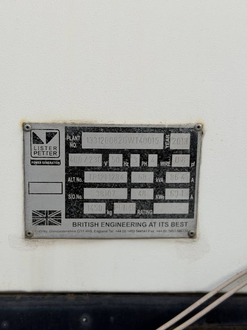 60 kva Geneter 3