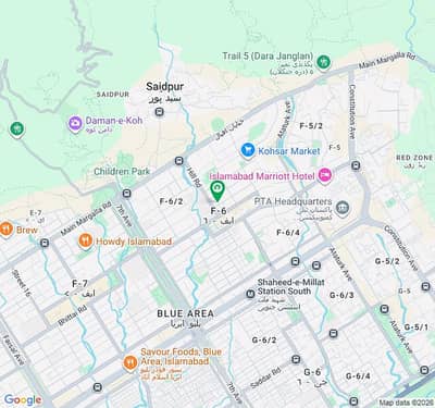Corner House for Sale in F-6 Islamabad