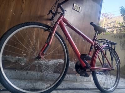 Red Full Size Bicycle Single Speed In Good Condition