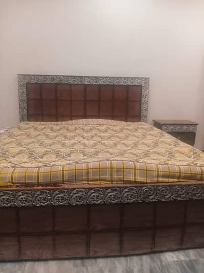 King Size Double Bed with 2 Side Tables
