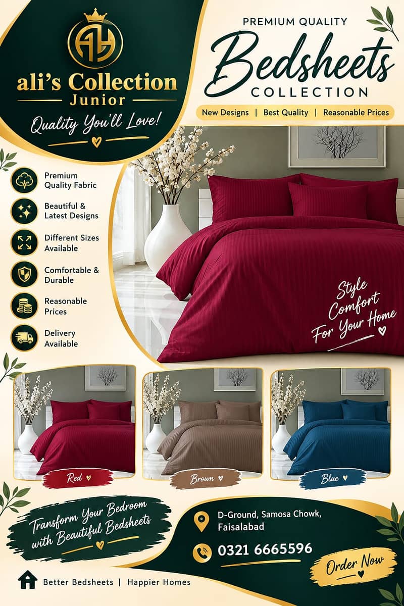 Bedsheet|Satin Stripes Bedsheet | Bed Sheet|Double Bedsheet| 0