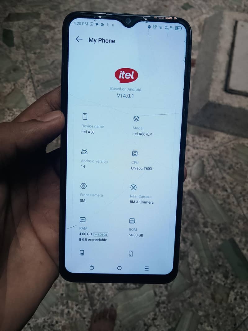 Itel A50 2