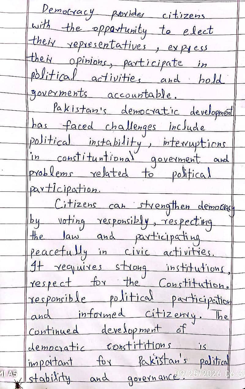 Hand written assignment 1