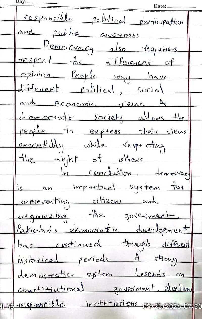 Hand written assignment 4