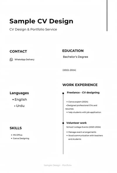 online CV bnwain professional ATC CV - 2 ghnty mein WhatsApp pr