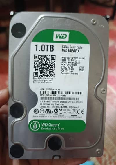 WD Green 1 TB HARD DRIVE