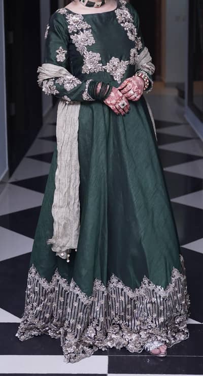 green color maxi