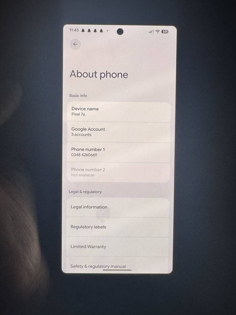 Google Pixel 7a 3