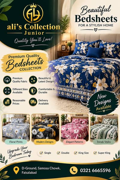 Bedsheet| Double bed sheet| Flat Bed sheet| Pillow case |Pillow Cover