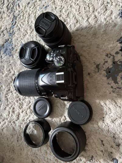 Nikon DSLR Camera with 3 Lenses – Complete Set