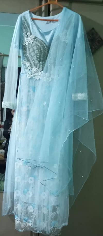 party wear net maxi