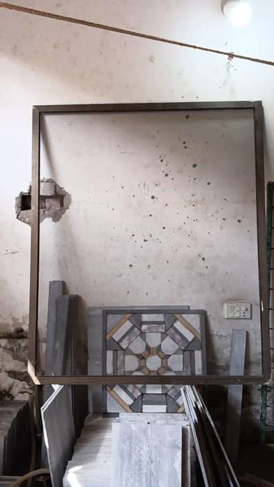 8×5 Feet Used Glass Window with Iron Grill – Lahore
