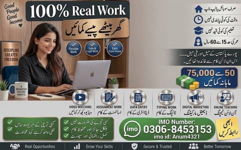 Work from Home/ Part Time/ Full Time/ Earning