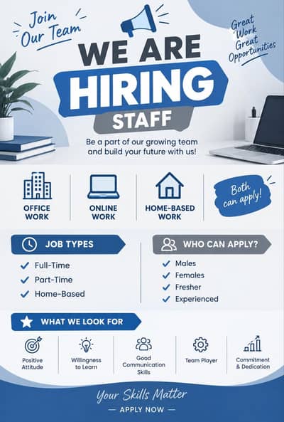 Hiring now urgent bases