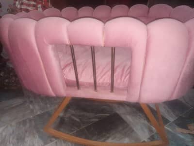 Beautiful pink baby bed