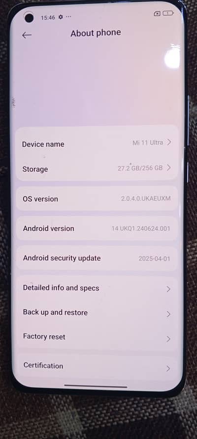 Xiaomi Mi 11 Ultra 256GB Non-PTA