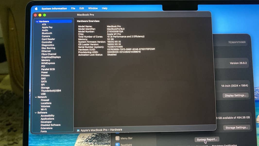 MacBook pro m1 pro 3