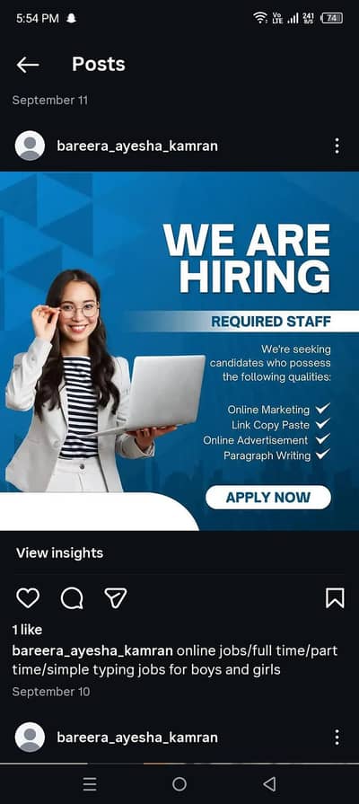online jobs