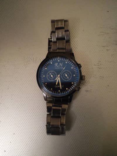 R. H collection gents watch blue dial