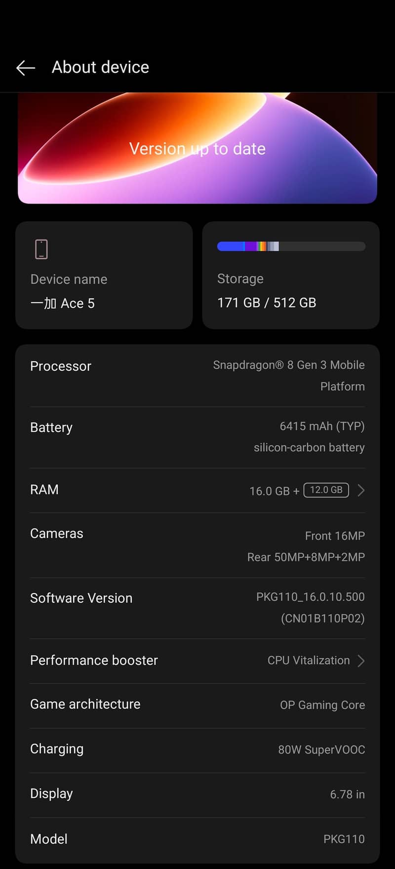 One Plus Ace 5 7