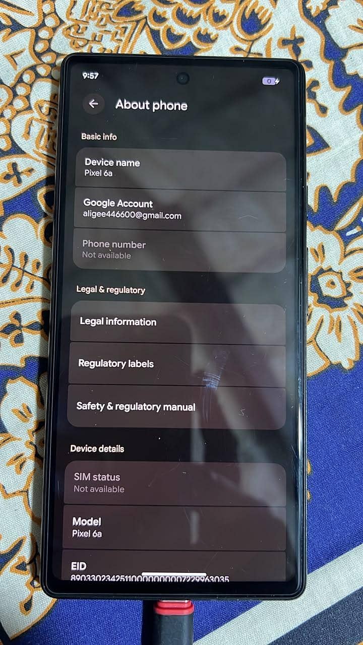 Google Pixel 6a. . . . . Patched 1