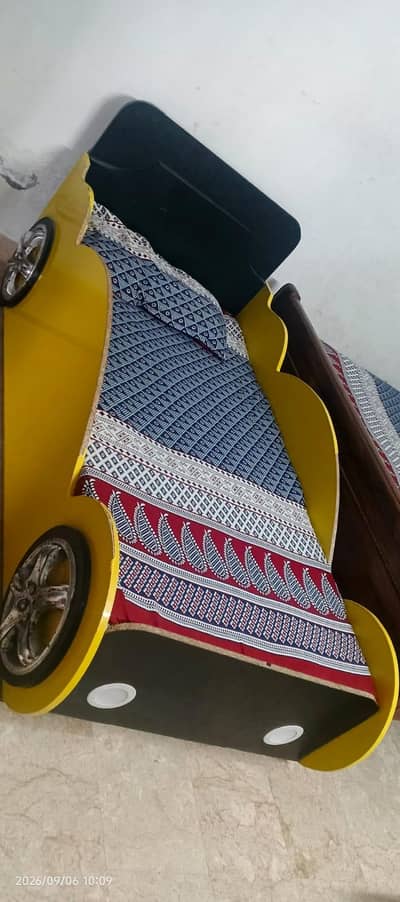 Kids Car Bed with mattress ( phone 03215351144 )