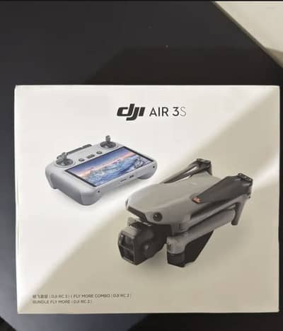 DJI Air 3 Fly More Combo with RC 2 controller and charging hub.