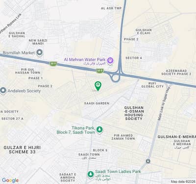 Prime 240 Square Yard Leased & Map-Approved Residential Plot For Sale In Saadi Gardens, Karachi