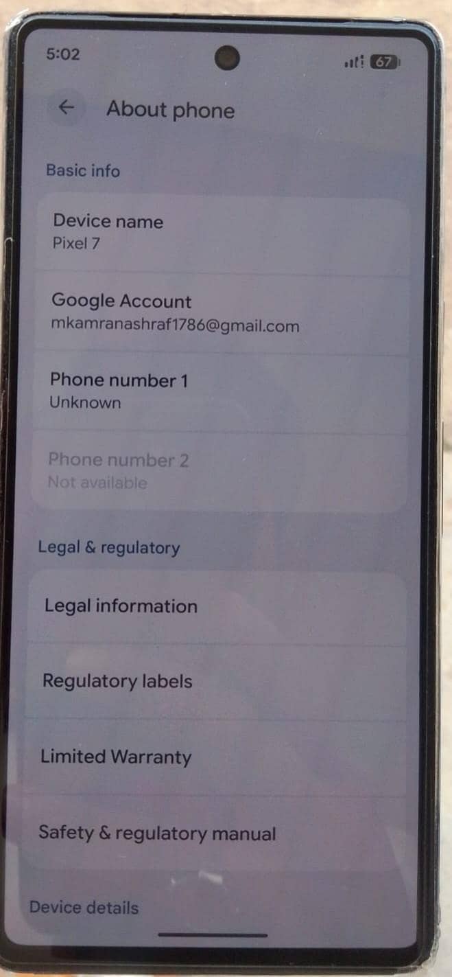 Google Pixel 7 7