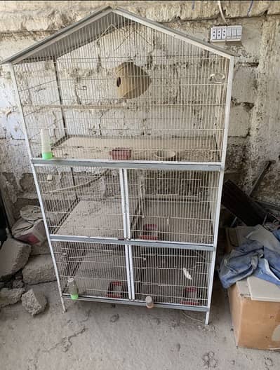 5 PORTION BIRDS CAGE FOR SALE