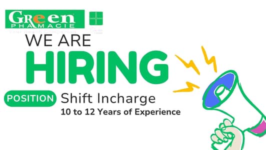 Green Pharma is hiring Shift Incharge / Assistant Manager Pharmacy